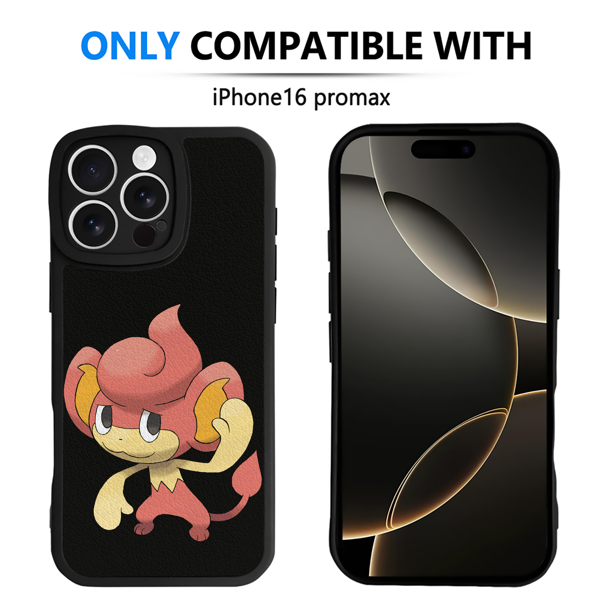 （画像用） ポケットモンスター Pokémon 【iPhone 16シリーズ対応】シリコンスマホケース（レザー調） 材質：シリコン